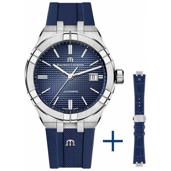 Часы Maurice Lacroix AI6008-SS00B-430-4 + рем кожа
