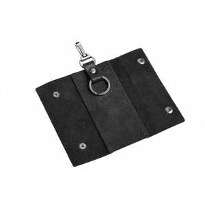 Ключница Grande Pelle на кнопках, глянец, черный 