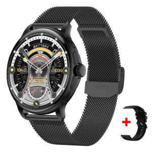 Смарт годинник Smart Holiday Black Steel, 2 ремінці