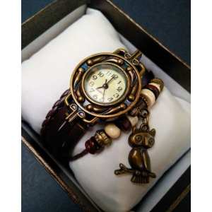 Женские часы CL Owl Brown