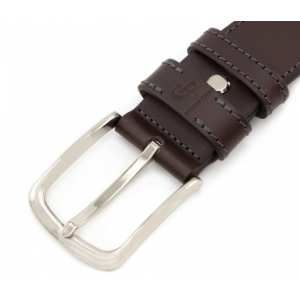 Кожаный ремень Grande Pelle Classico, прошитый шоколад