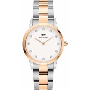 Годинник Daniel Wellington DW00100359 Iconic Link Lumine 28 RG/S White