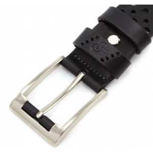 Кожаный ремень Rullo, перфорация черный