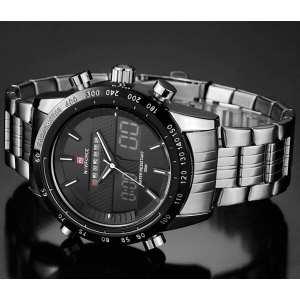 Мужские часы Naviforce Army Silver
