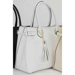Класична біла жіноча шкіряна сумка Firenze Italy F-IT-7611W
