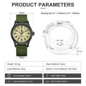 Чоловічий годинник Cheetah Command Green