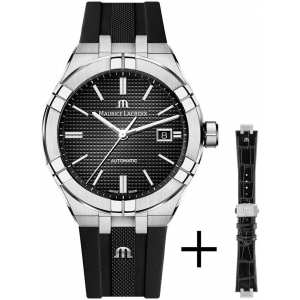 Годинник Maurice Lacroix AI6008-SS00B-330-2 + шкіра шкіра