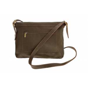 Сумка  Мессенджер мини, темно коричневый, 23х31 см.