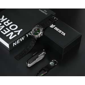 Чоловічі годинники Besta Box Tattoo ЗСУ Set подарунковий набір, з компасом