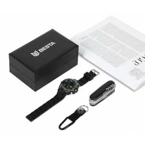 Чоловічі годинники Besta Box Tattoo ЗСУ Set подарунковий набір, з компасом
