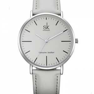 Женские часы Shengke Leather Grey