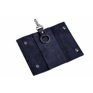 Ключница Grande Pelle на кнопках, глянец, синий 