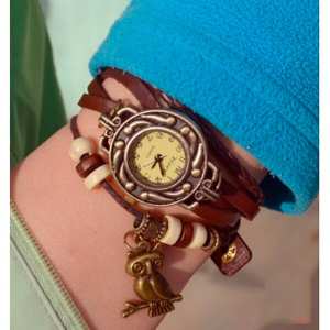 Женские часы CL Owl Brown