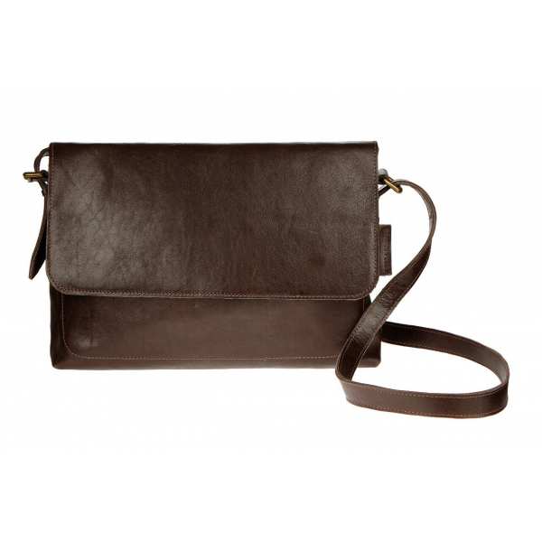 Сумка Мессенджер, шоколад, 27х39 см.