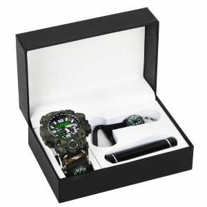 Чоловічі годинники Besta Box Military Light подарунковий набір, з компасом