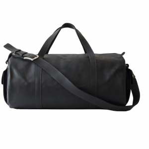 Сумка дорожная Grande Pelle, черная, 25х55х30 см