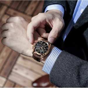 Мужские часы Poedagar Magnat Gold