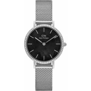 Часы Daniel Wellington Petite Lumine Bezel Sterling Black MOP DW00100661