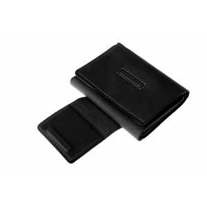 Портмоне, матова шкіра, чорний