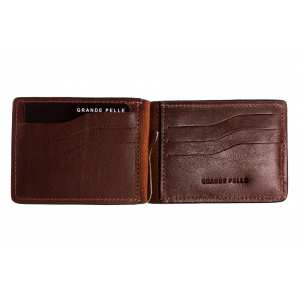 Зажим з  монетницею, коньяк