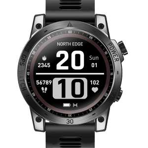 Розумний годинник North Edge CrossFit GPS Black з компасом