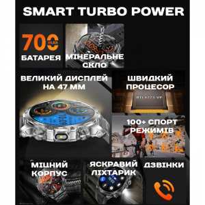 Смарт годинник Smart Turbo Power Rubber, 2 ремінці