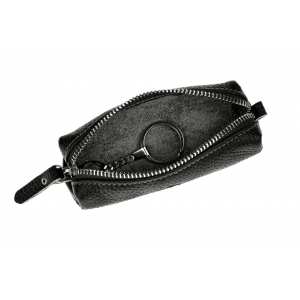 Ключница флотар черный, молния "серебро" 