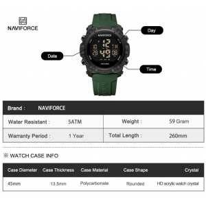 Чоловічий годинник Naviforce Europe Orange