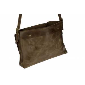 Сумка Мессенджер, шоколад, 27х39 см.