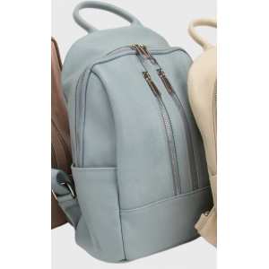 Шкіряний жіночий рюкзак блакитного кольору Firenze Italy F-IT-5553BL