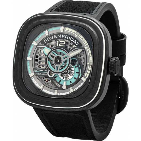 Часы SEVENFRIDAY SF-PS3/01 "JADE CARBON"