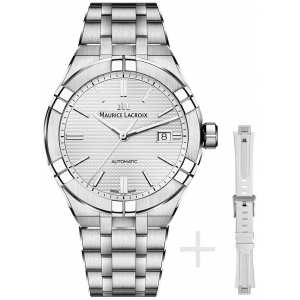 Годинник Maurice Lacroix AIKON Automatic AI6008-SS00F-130-A + рем каучук