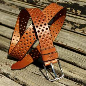 Кожаный ремень Grande Pelle Classico, коньяк