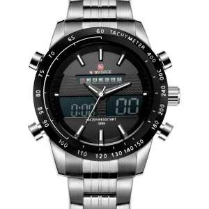 Мужские часы Naviforce Army Silver