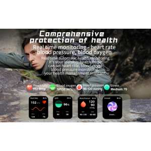 Тактичний смарт годинник Smart Racer K+ Black с компасом