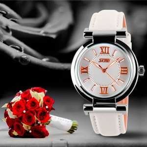 Женские часы Skmei Elegant White 9075