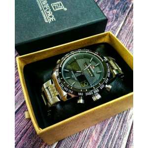 Мужские часы Naviforce Army Silver