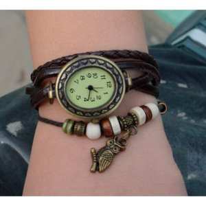 Женские часы CL Owl Brown