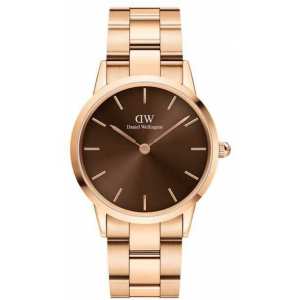 Годинник Daniel Wellington DW00100461 Iconic Link Amber 36 RG Brown