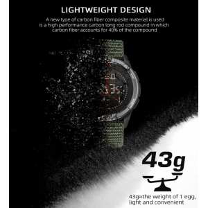 Часы North Edge Alps Black с компасом