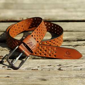 Кожаный ремень Grande Pelle Classico, коньяк