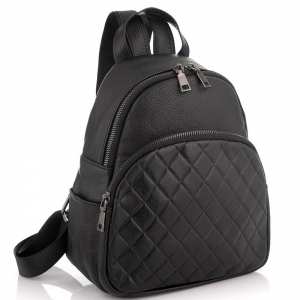 Женский кожаный черный рюкзак Riche NM20-W322A