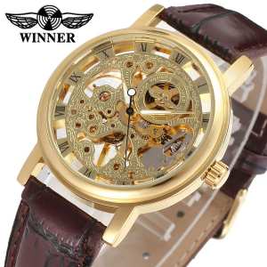Годинник Winner Gold Brown
