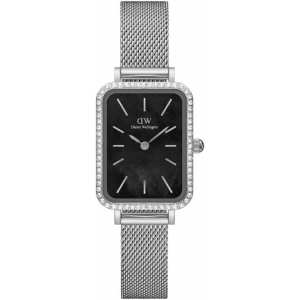 Часы Daniel Wellington Quadro Lumine Bezel Sterling Black MOP DW00100667
