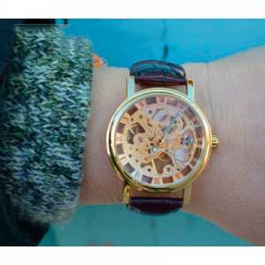 Годинник Winner Gold Brown