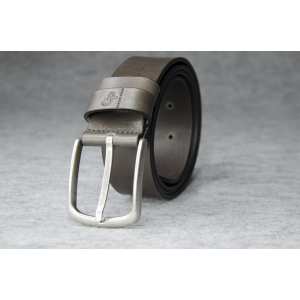 Кожаный ремень, серый