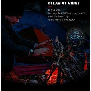 Часы North Edge Alps Black с компасом