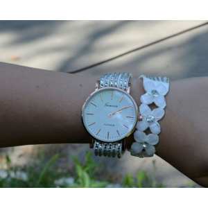 Женские часы Geneva Creative White