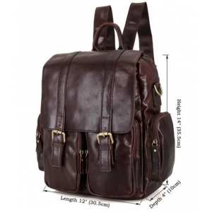 Рюкзак кожаный TIDING BAG 7123C-1