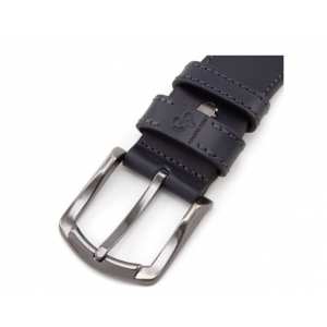 Кожаный ремень Quadro, прошитый синий